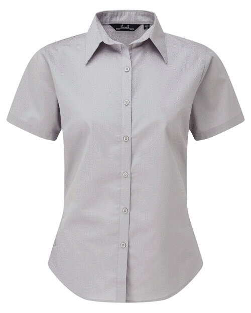 Prestige Leisure UK Ltd | PR302 LADIES SHORT SLEEVE POPLIN BLOUSE