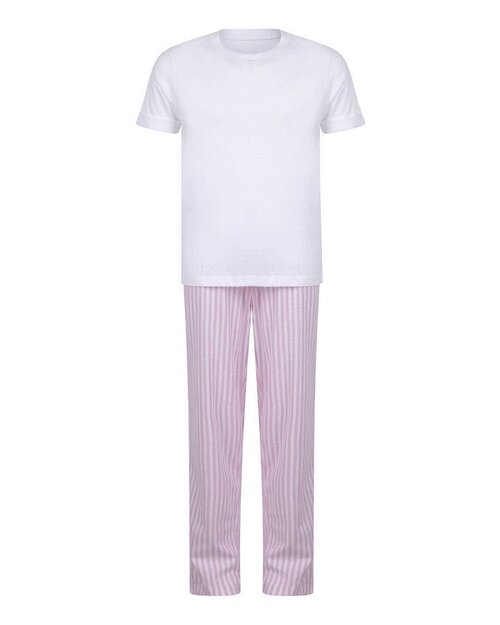 WHITE/PINK/WHITE STRIPE