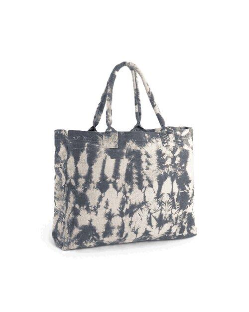 NATURAL BLACK TIE DYE