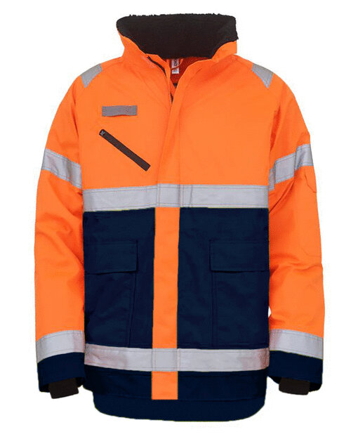 HIGH VISIBILITY ORANGE/NAVY