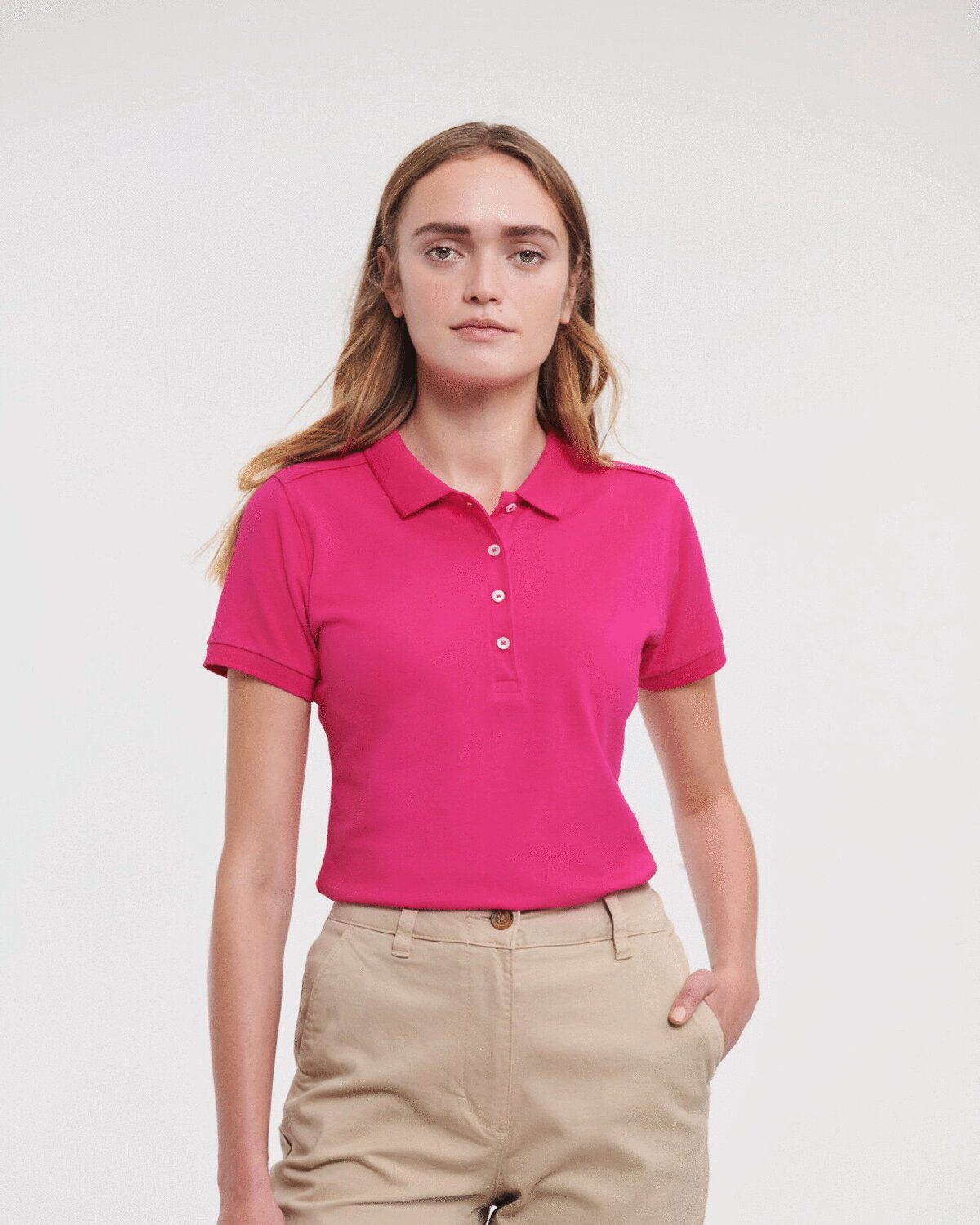 LADIES FITTED STRETCH POLO