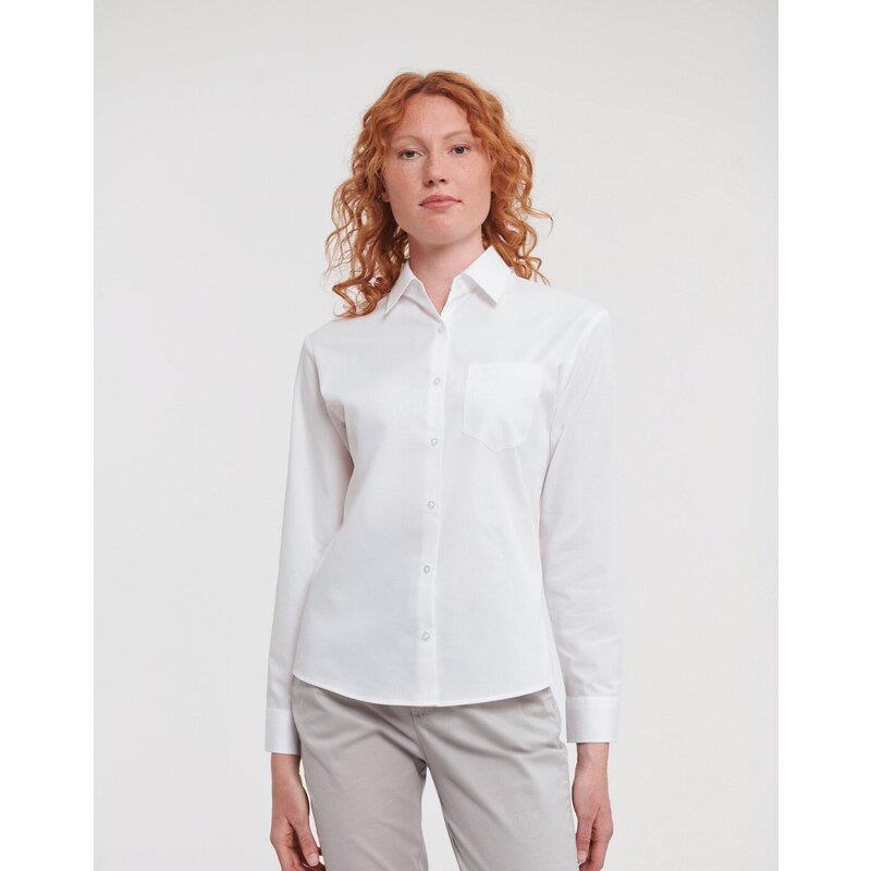 Russell Athletic LADIES L/S COTTON POPLIN SHIRT