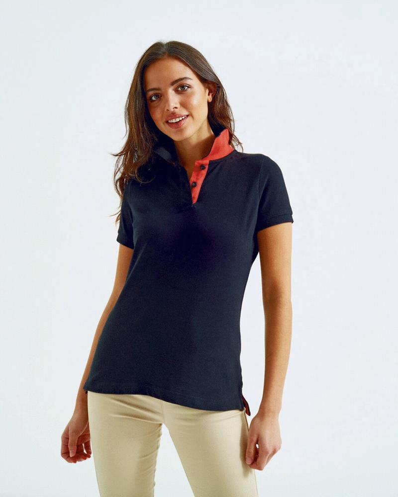 Asquith and Fox LADIES CONTRAST POLO