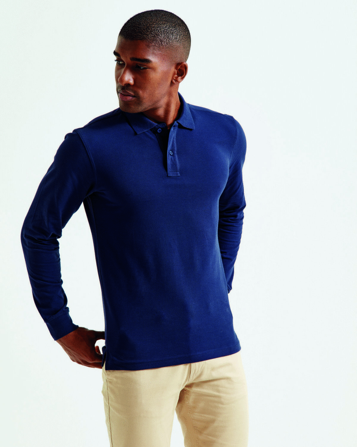 MENS CLASSIC FIT LONG SLEEVE POLO
