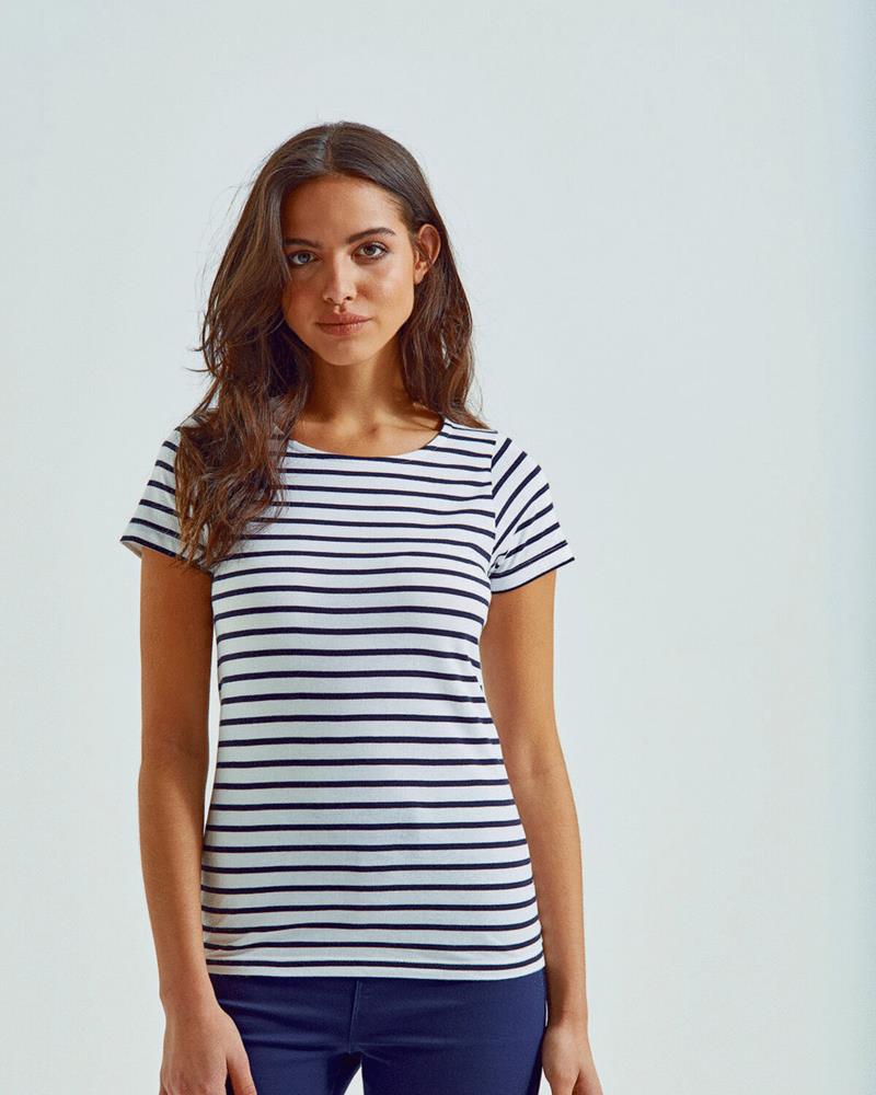 Asquith and Fox LADIES MARINIERE COASTAL S/S T
