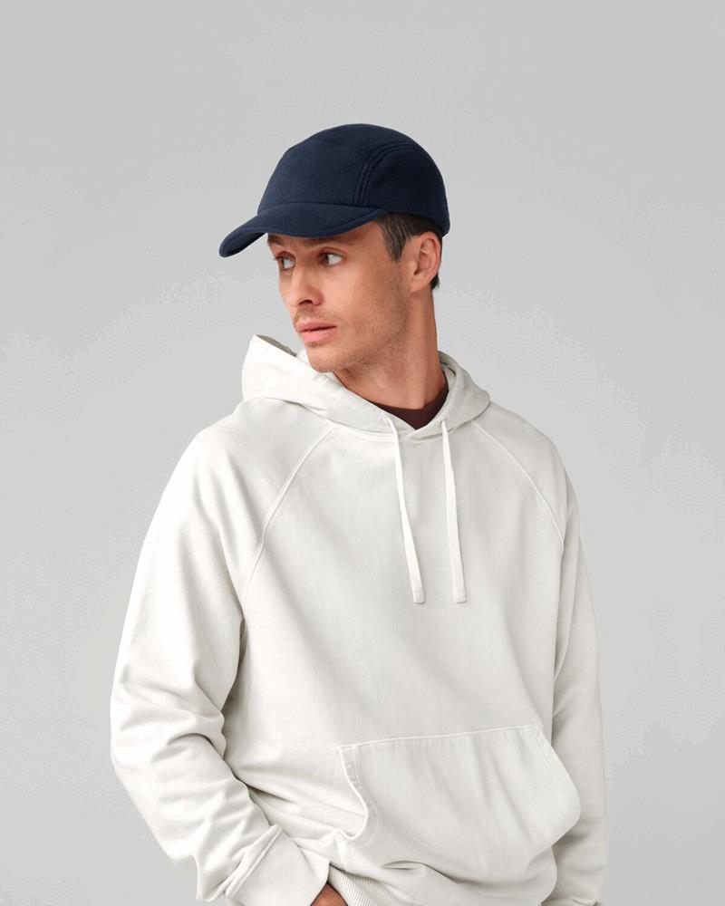 BB254R - RECYCLED FLEECE 5 PANEL CAP