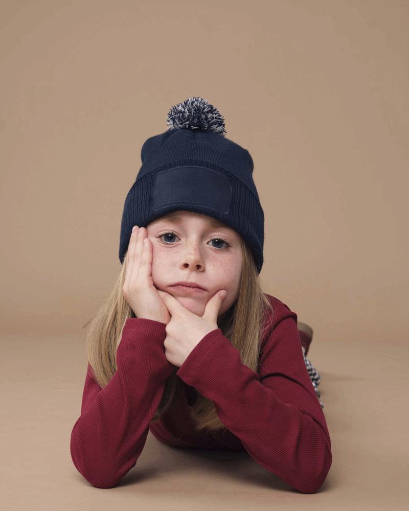 KIDS SNOWSTAR PATCH BEANIE