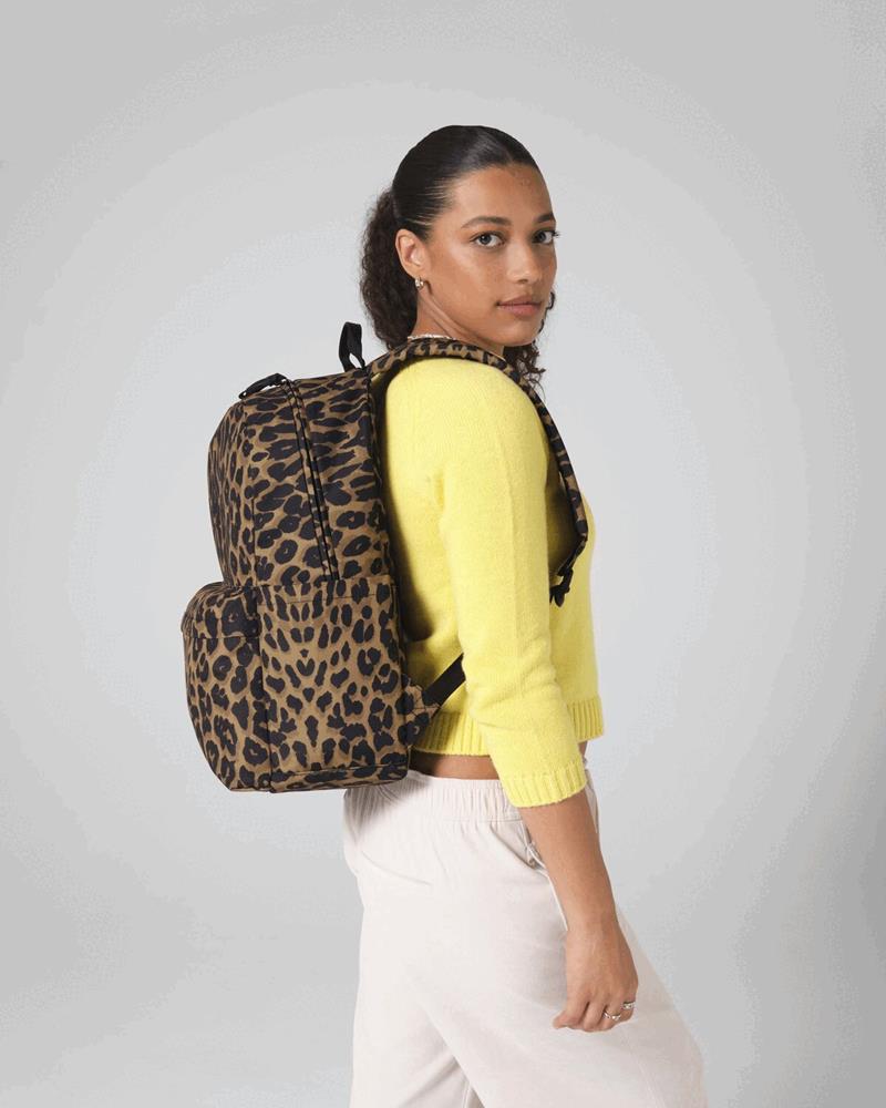 BG195M - LEOPARD PRINT BACKPACK