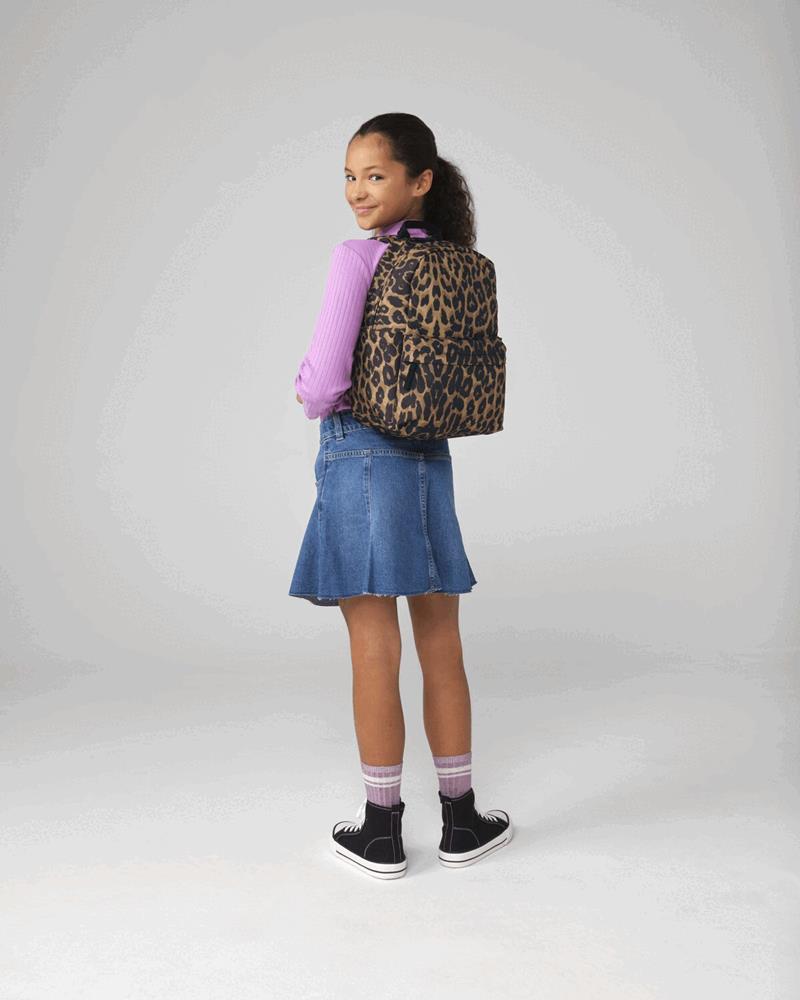 BG195S - LEOPARD PRINT MINI BACKPACK