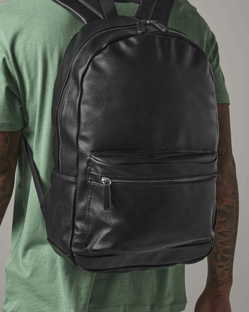 BG255M - FAUX LEATHER FASHION BACKPACK