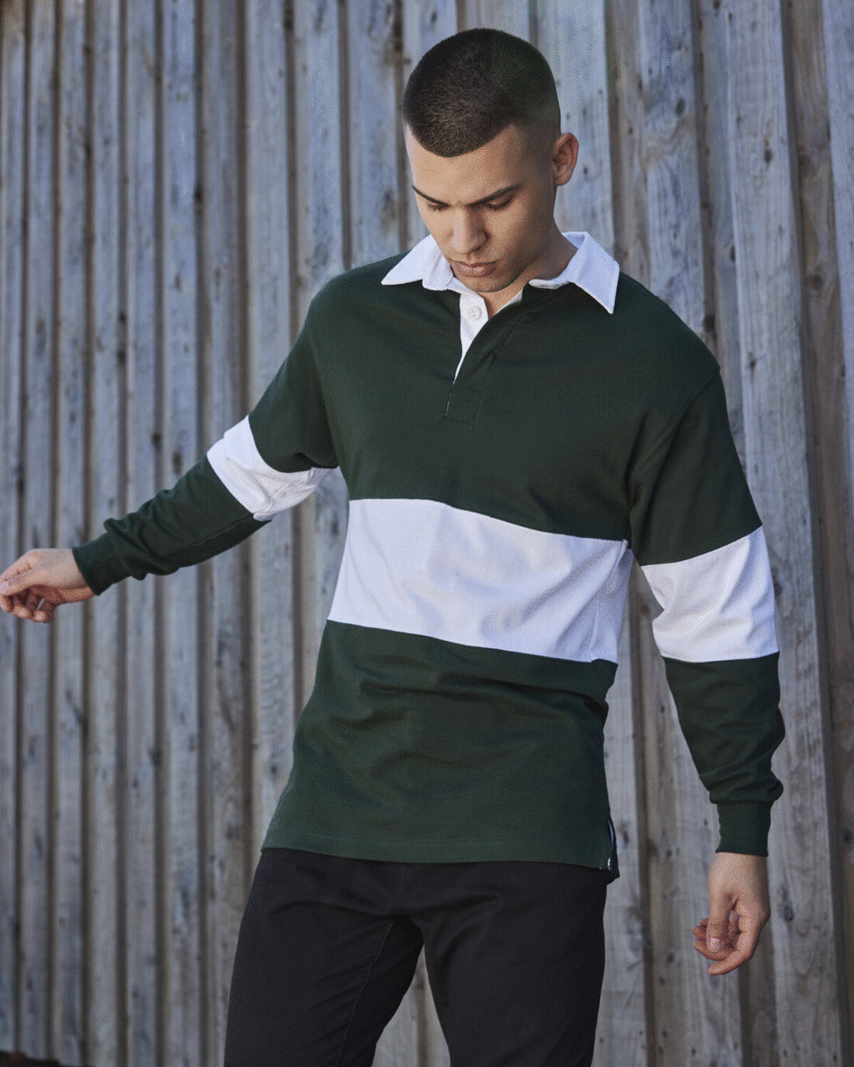 PANELLED RUGBY SHIRT