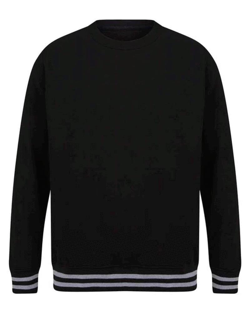 SWEAT WITH STRIPED CUFFS