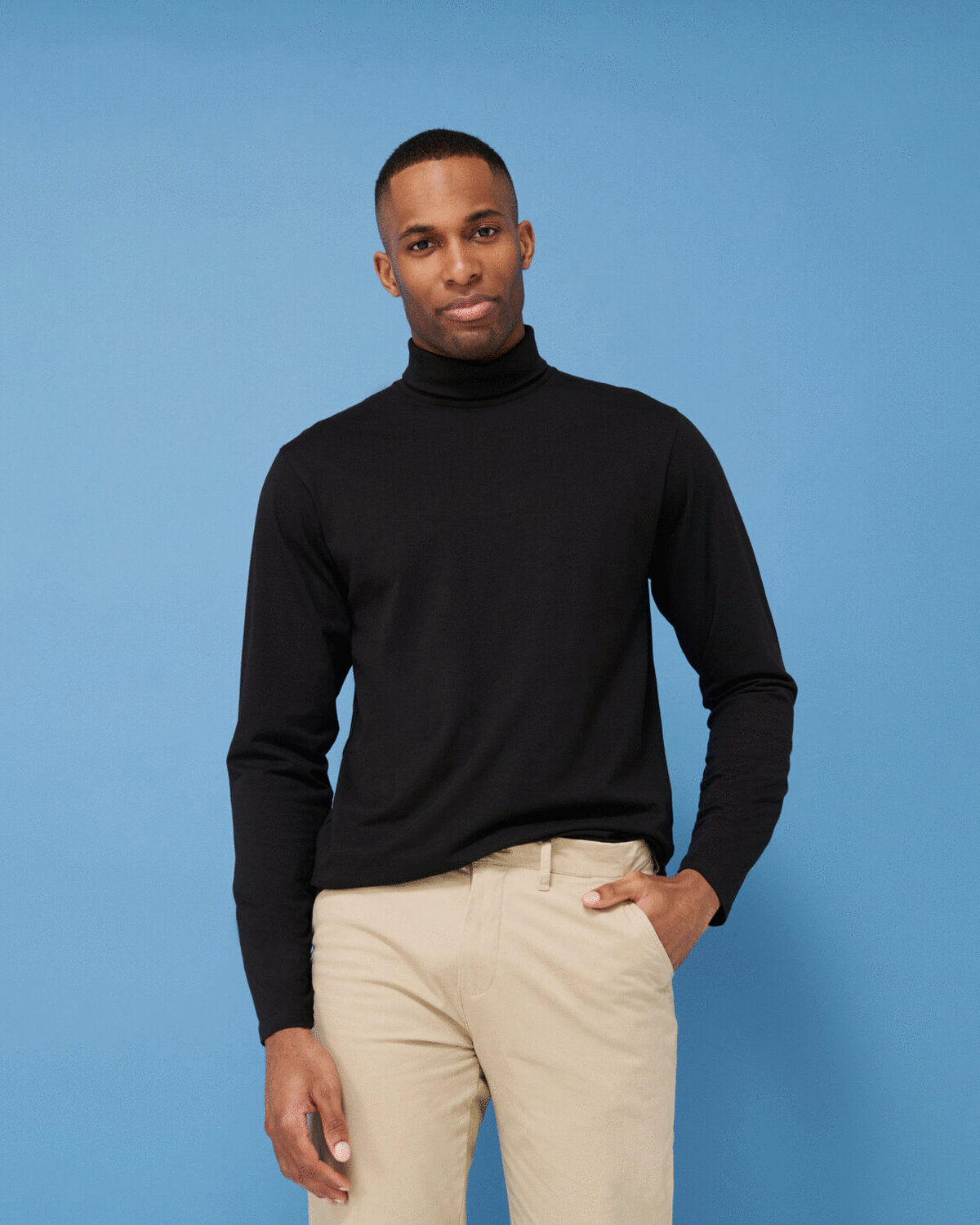 ROLL NECK LONG SLEEVE TOP