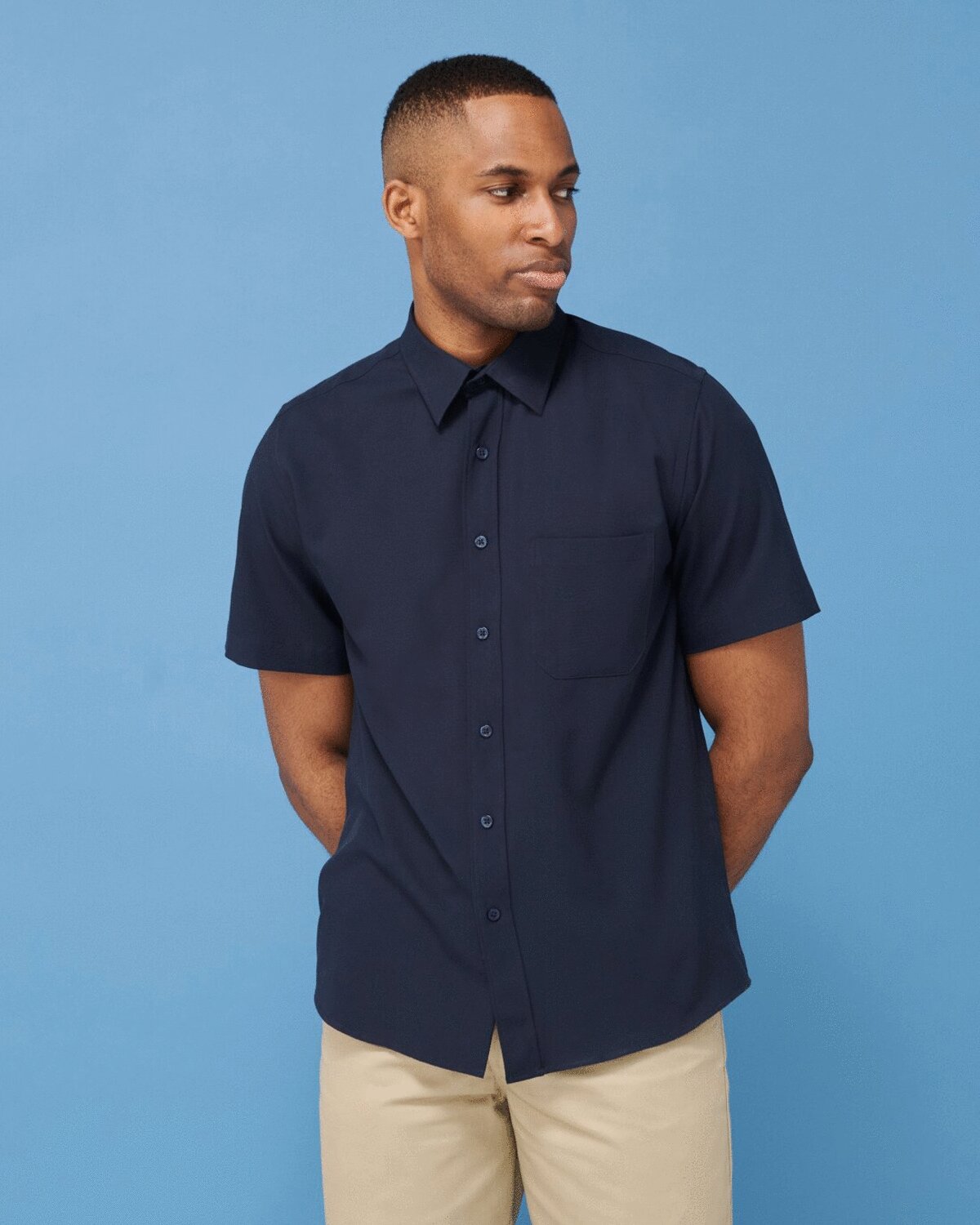 WICKING ANTI-BACTERIAL POLYESTER QUICK DRY SHORT SLEEVE SHIRT