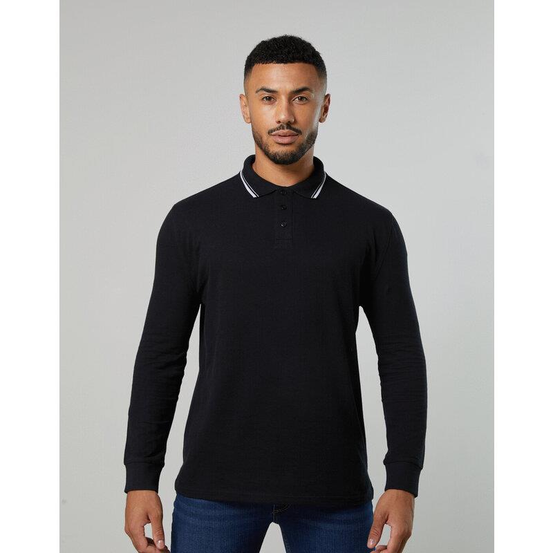 Just Polos LONG SLEEVE TIPPED 100 POLO