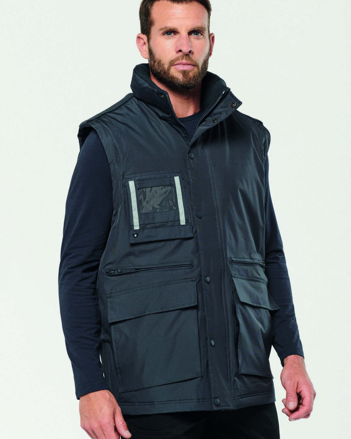WORKWEAR PARKA WITH DETACHABLE SLEEVES