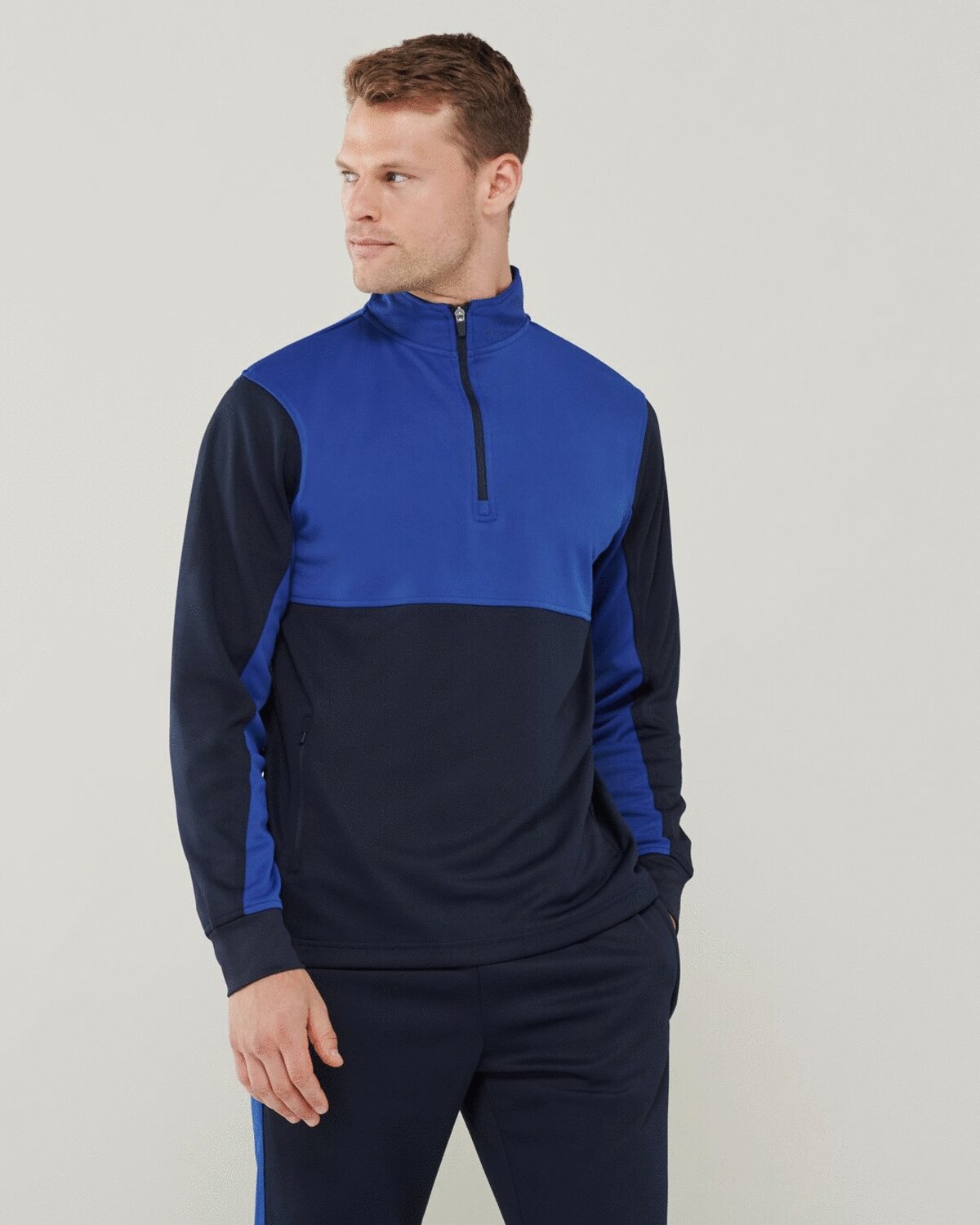 LV874M-ADULTS 1/4 ZIP TRACKSUIT TOP