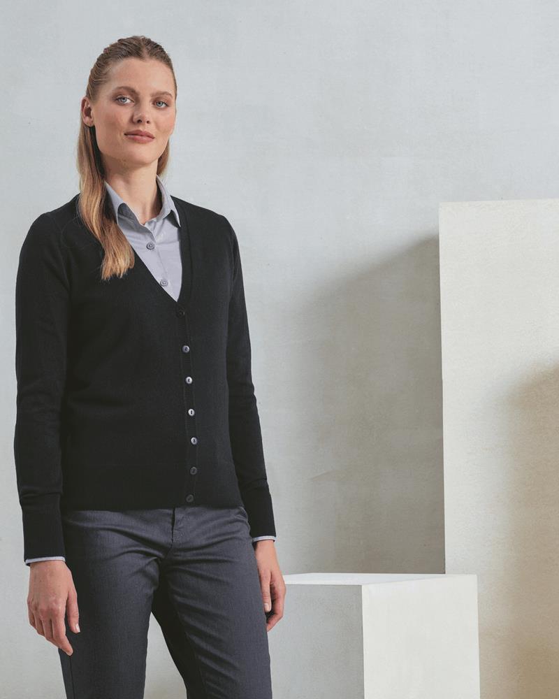 PR402M - LADIES ESSENTIAL ACRYLIC CARDIGAN