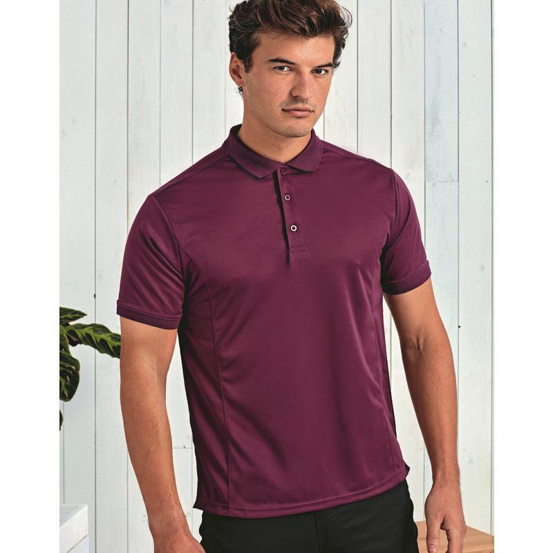 Premier Workwear MENS COOLCHECKER PIQUE POLO
