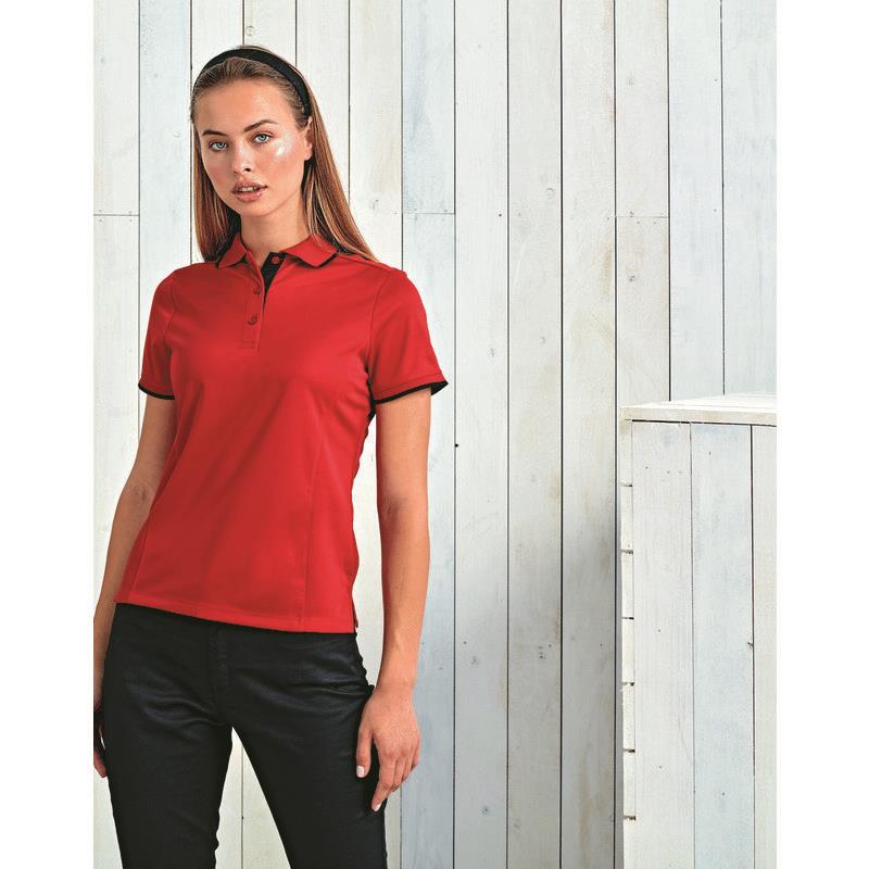 Premier Workwear LADY CONTRAST COOLCHECKER POLO