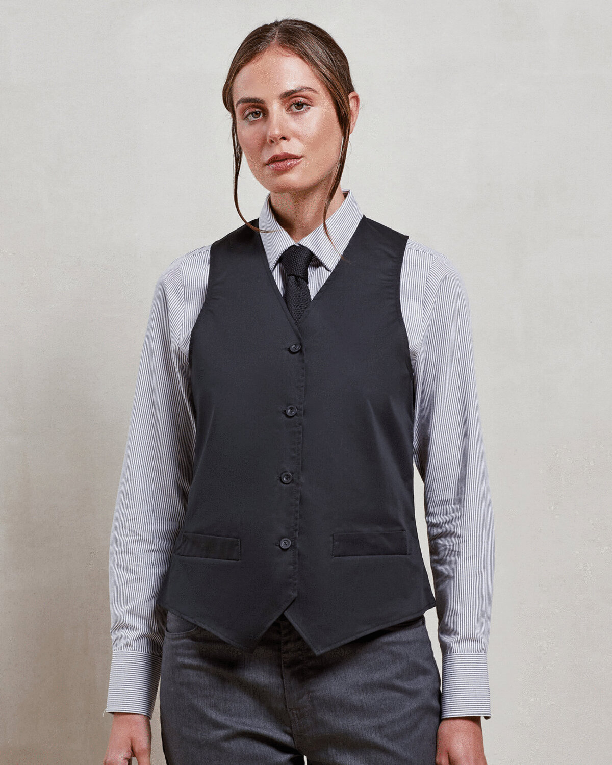 PR621M-LADIES HOSPITALITY WAISTCOAT