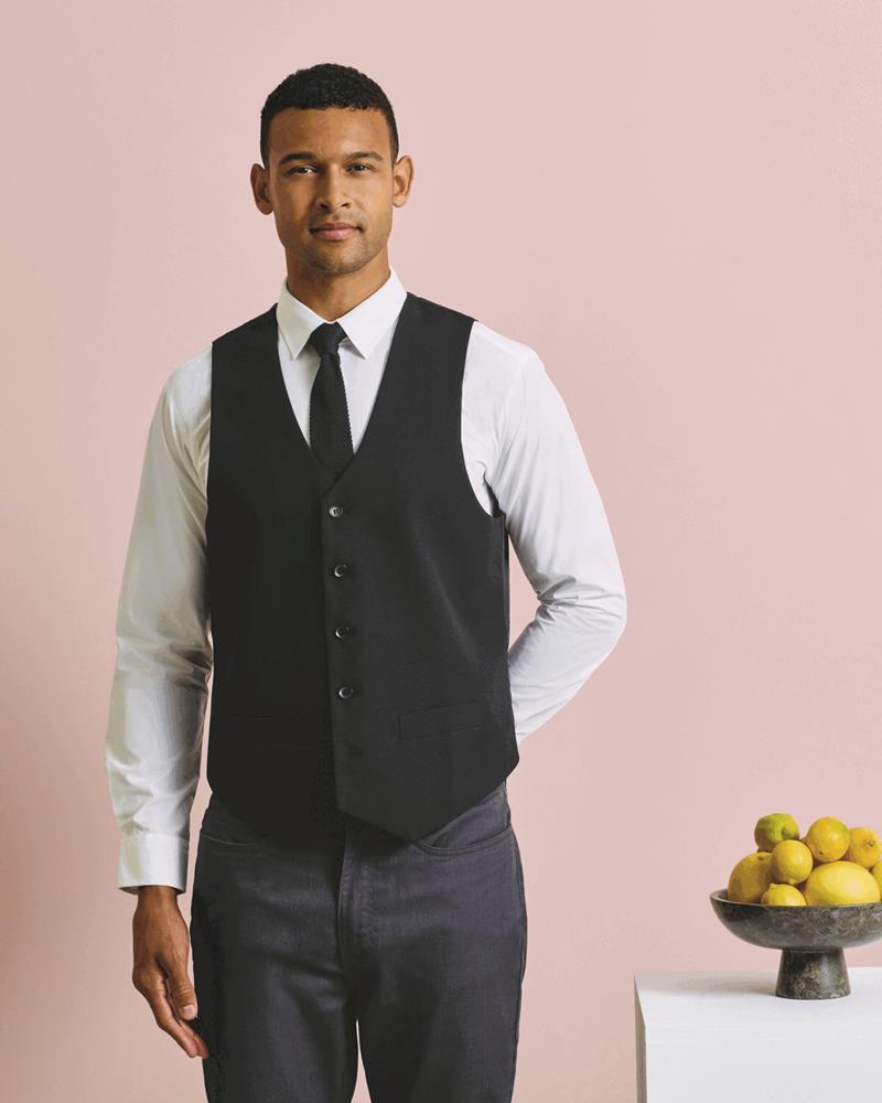 PR622M - MENS LINED POLYESTER WAISTCOAT