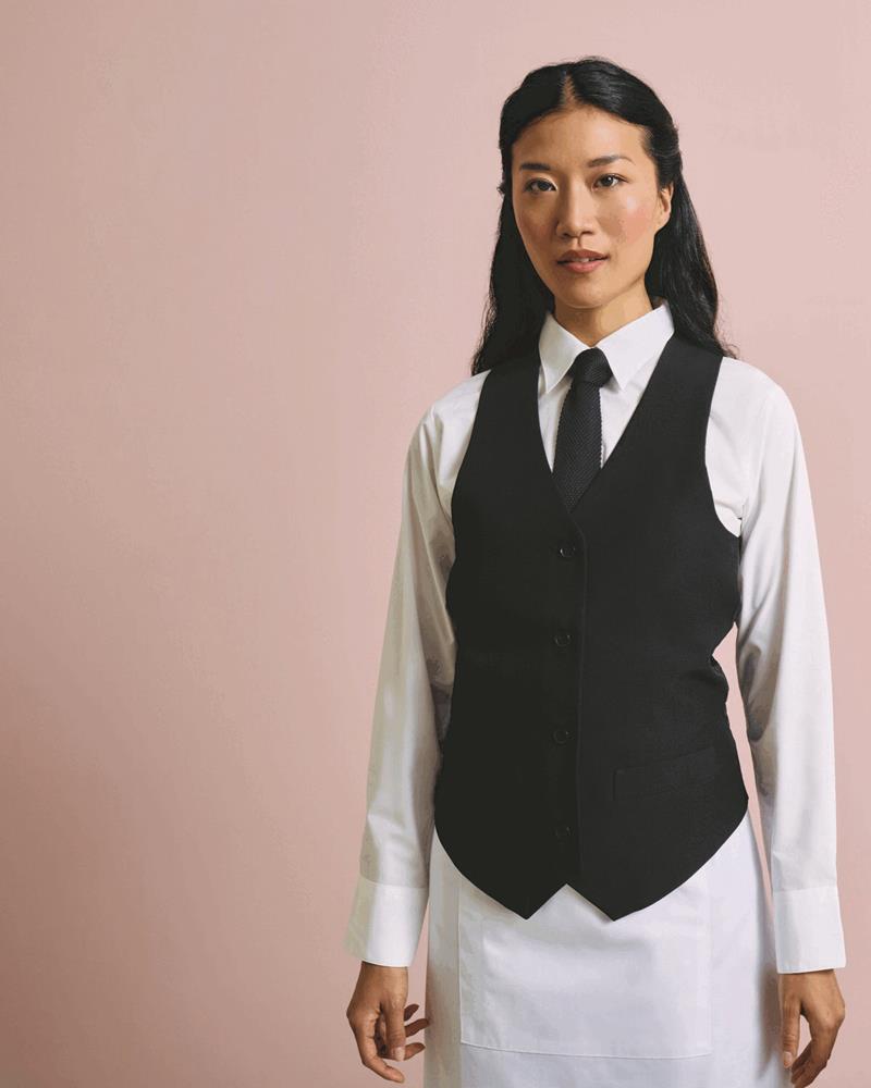 PR623M-LADIES LINED POLYESTER WAISTCOAT