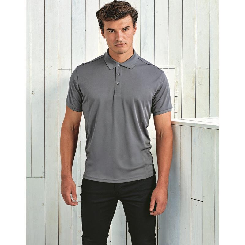 Premier Workwear MENS COOLCHECKER PLUS POLO