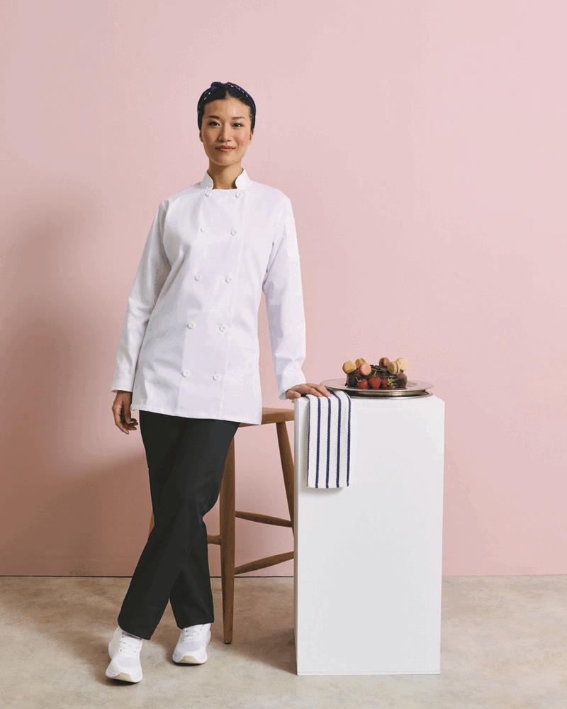 PR671M - LADIES LONG SLEEVE CHEFS JACKET