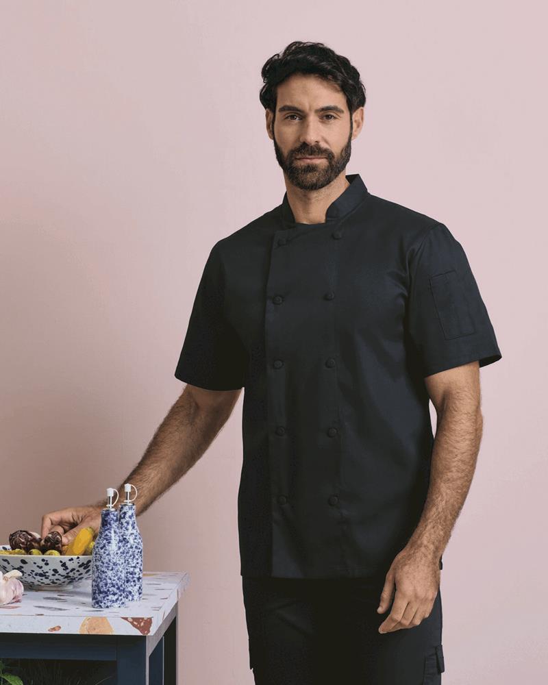 PR902M - CHEFS COOLCHECKER SHORT SLEEVE JACKET