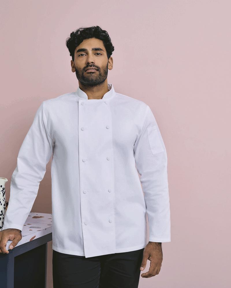 PR903M - CHEFS COOLCHECKER LONG SLEEVE JACKET