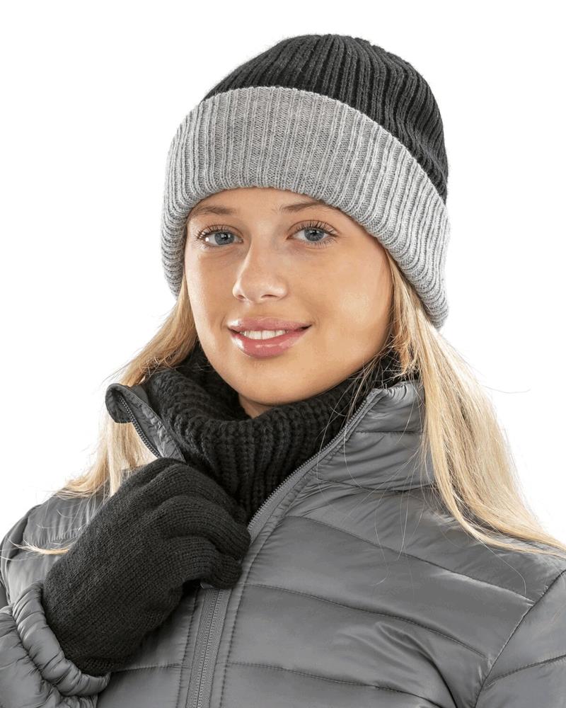 RC378M - DOUBLE LAYER KNITTED HAT