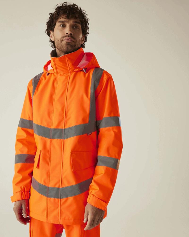 RG296M - HI-VIS PRO CONTRACT DOVER PARKA JACKET