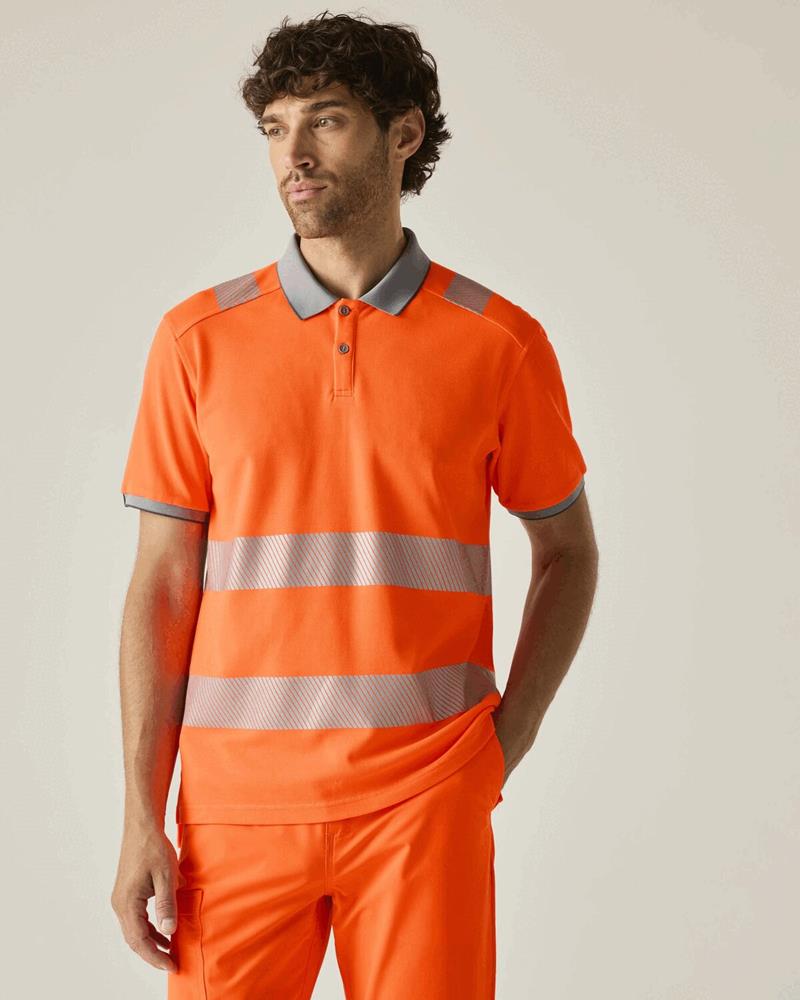 HI-VIS PRO COMFORT POLYCOTTON POLO