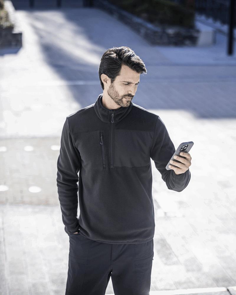 RG375M - ACTIVE PRINTABLE FLEECE HALF ZIP