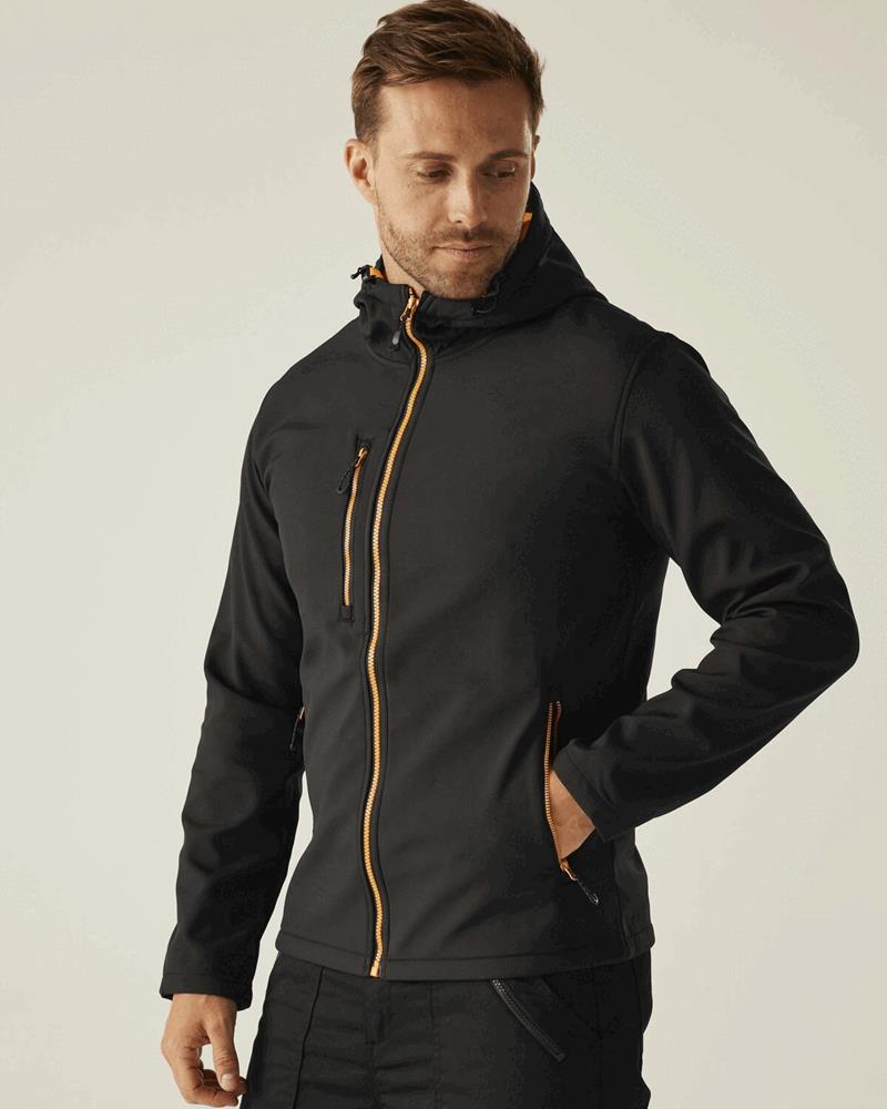 RG725M - NAVIGATE 2 LAYER HOODED SOFTSHELL JACKET
