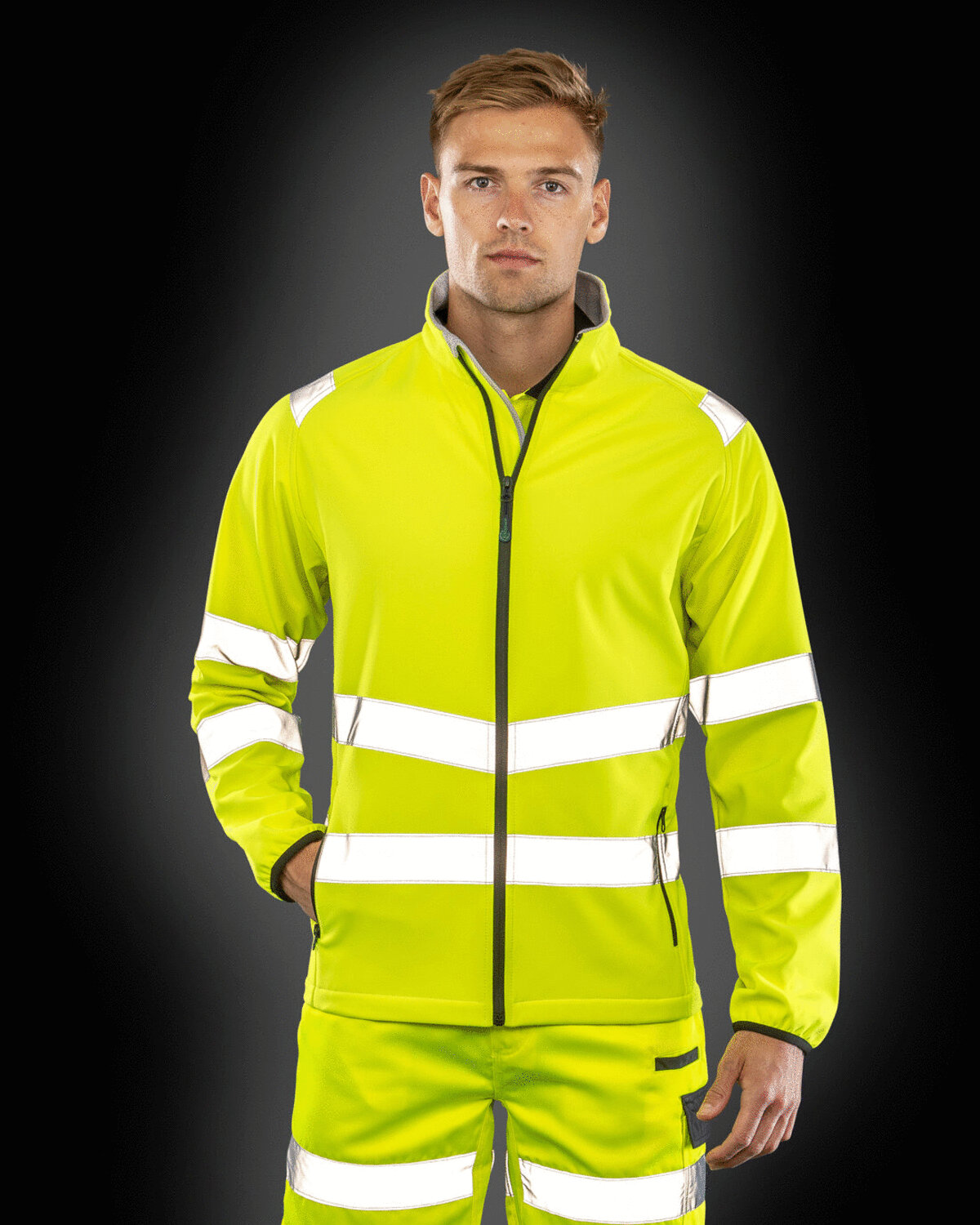 RECYCLED PRINTABLE SAFETY SOFTSHELL