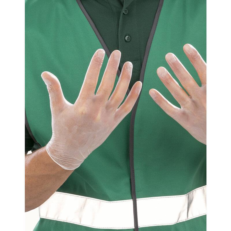 Result PPS PROTECT CLR VINYL GLOVES 100PK