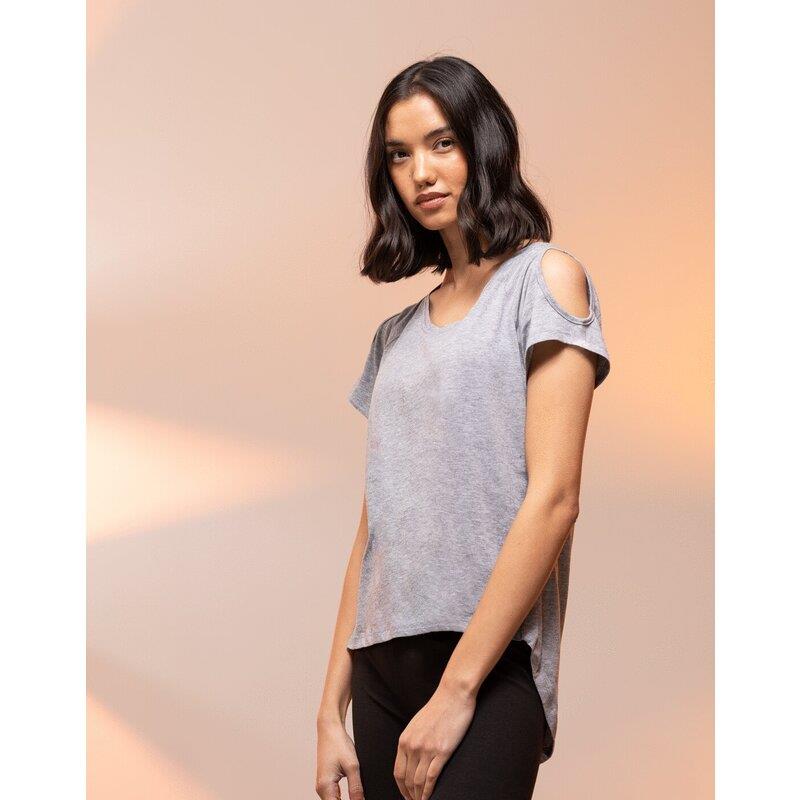 SF Clothing LADIES DROP TAIL SHOULDER T