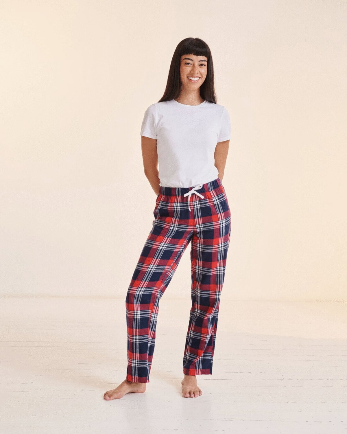 LADIES TARTAN LOUNGE PANTS