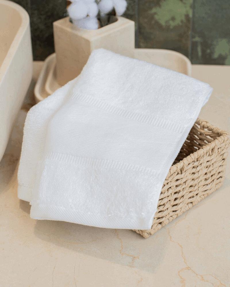TC505M - ORGANIC GUEST TOWEL WITH PRINTABLE BORDER