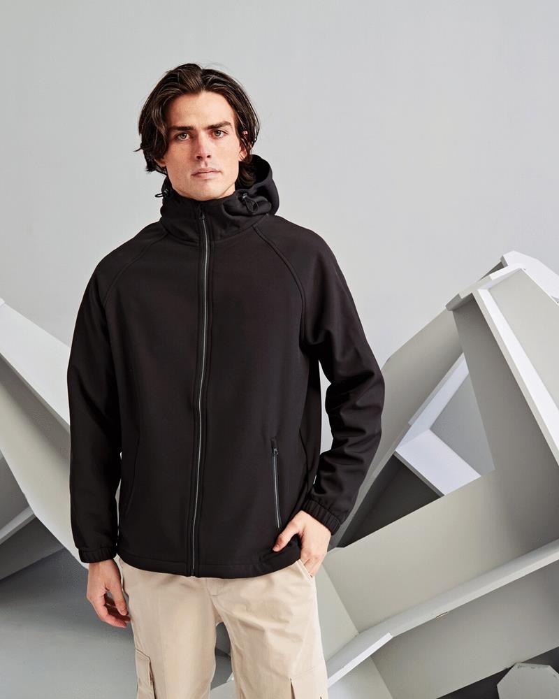 2786 HOODED TWO LAYER SOFTSHELL JKT