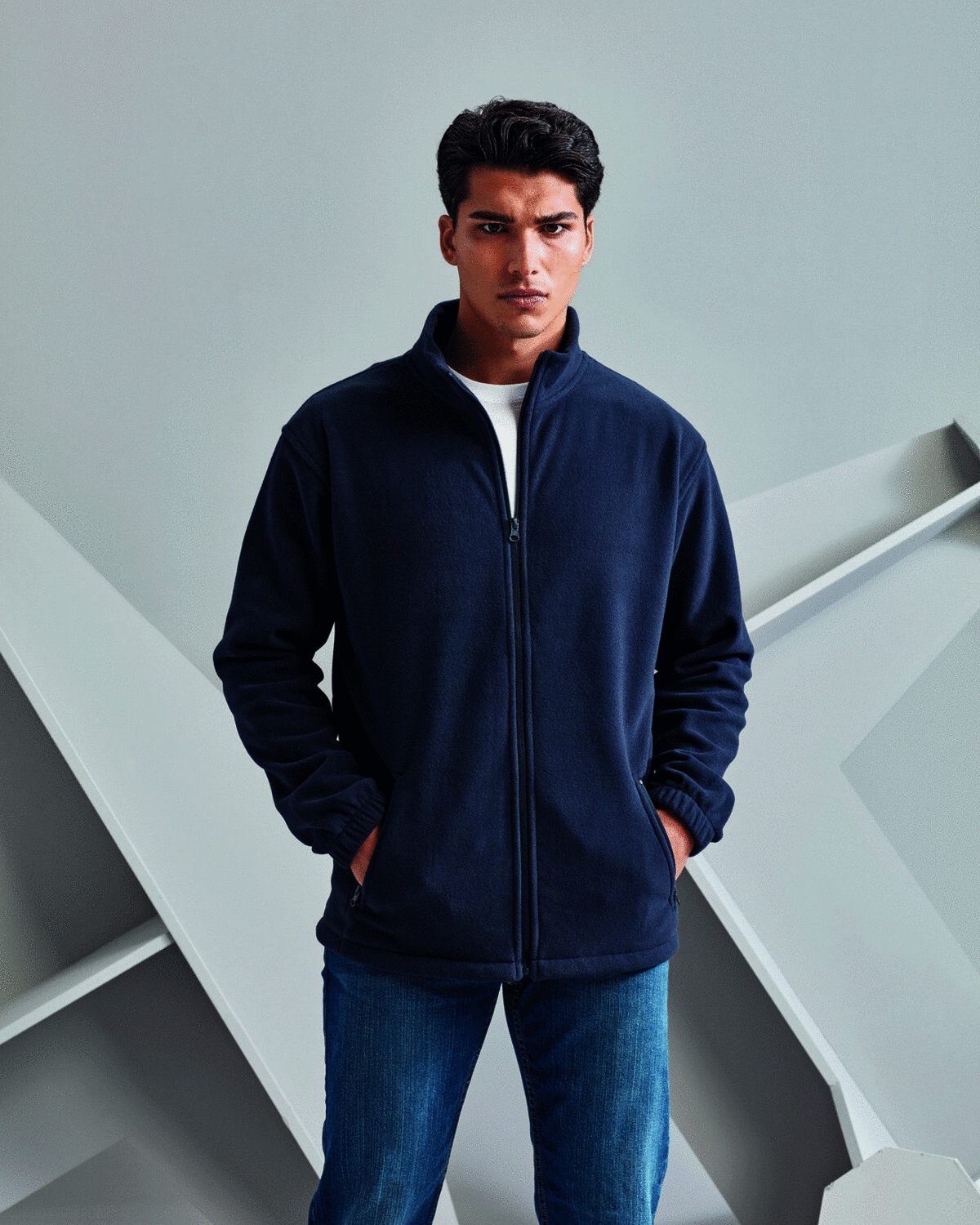 TS014M-FULL ZIP FLEECE