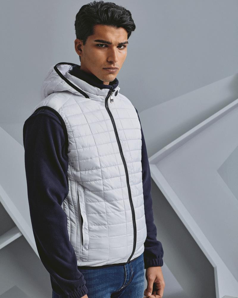 TS024M -  HONEYCOMB HOODED GILET