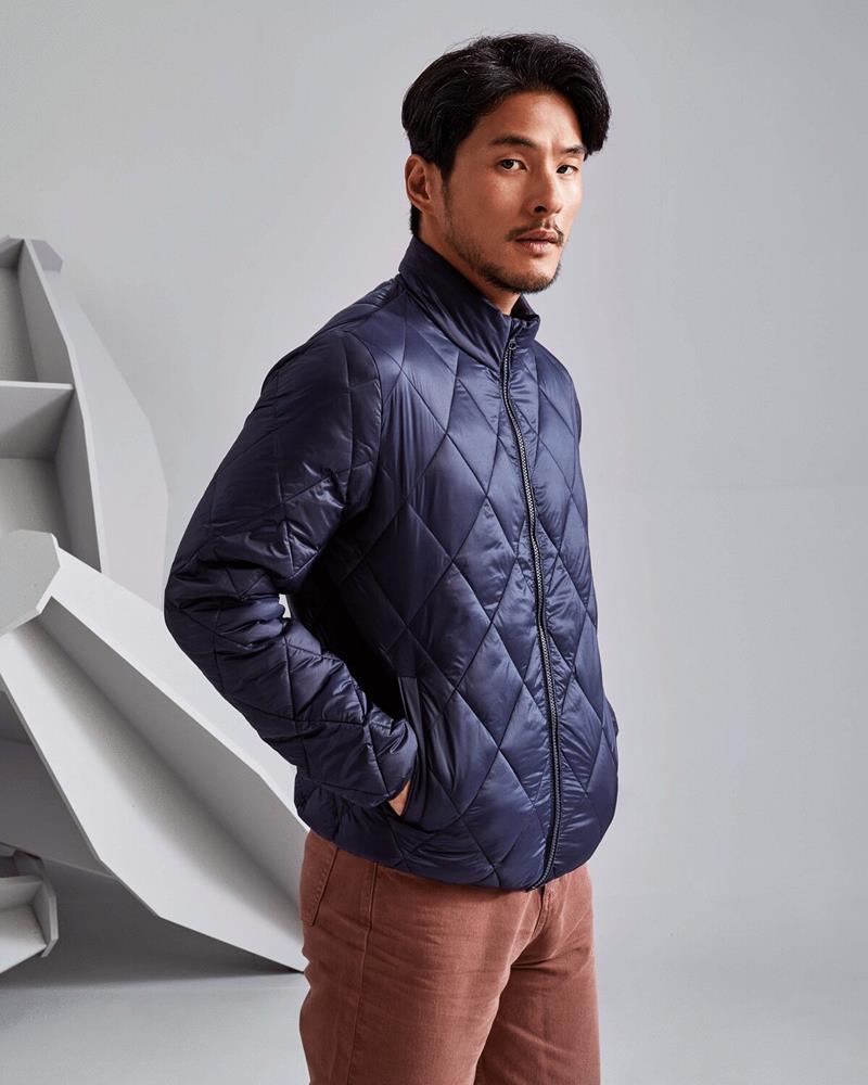 TS032M - DIAMOND PANE PADDED JACKET