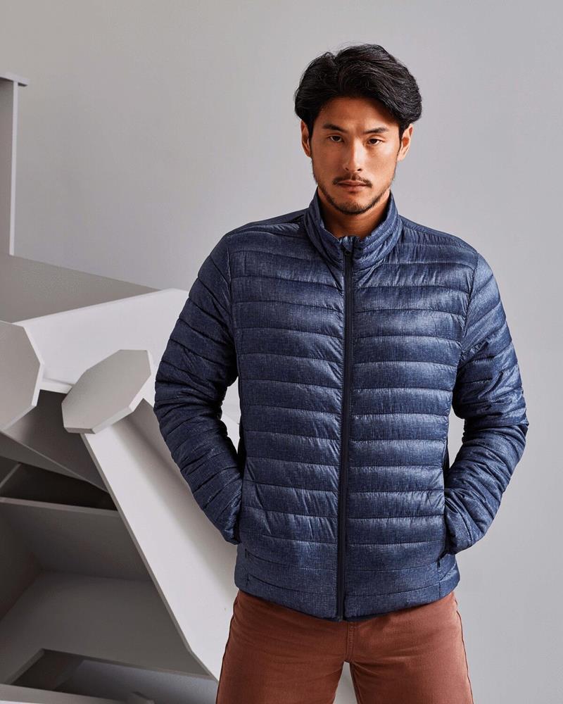 TS037M - MELANGE PADDED JACKET