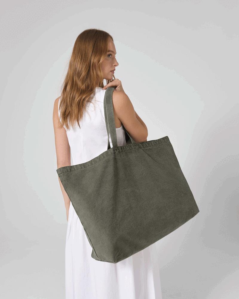 W348M - GARMENT DYED OVERSIZED TOTE