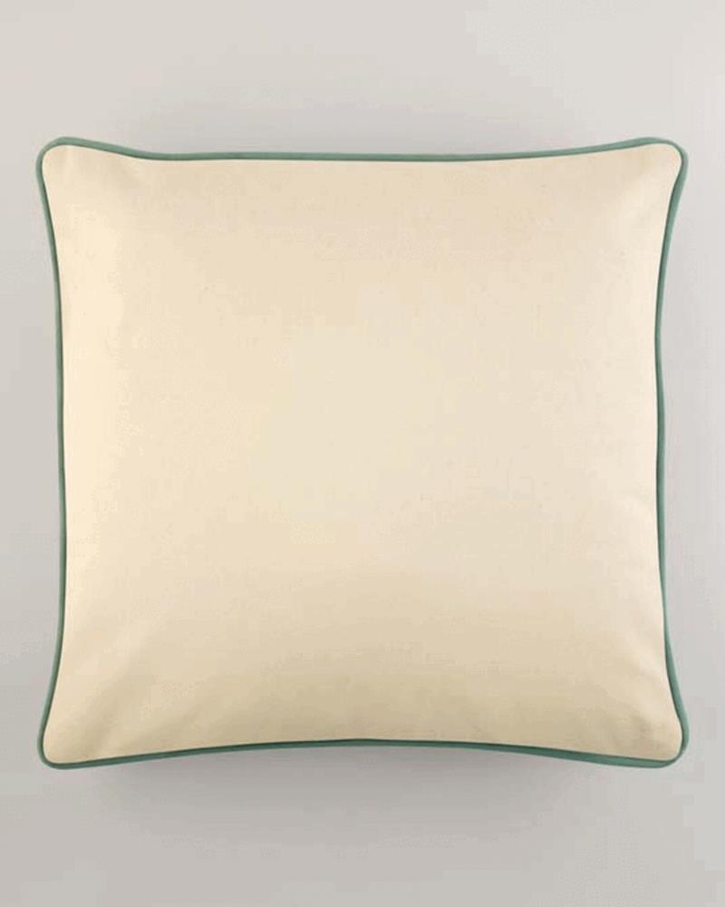 W355M - FAIRTRADE COTTON PIPED CUSHION COVER