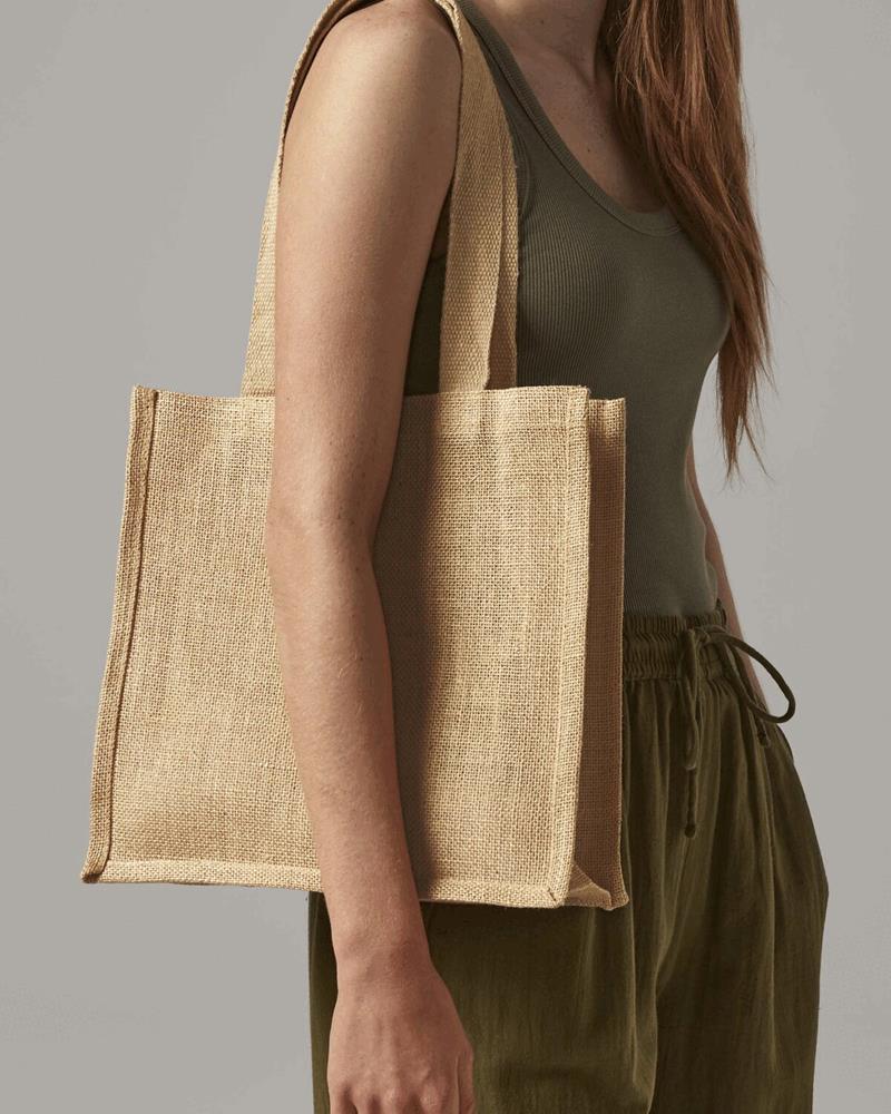 W406M - JUTE COMPACT TOTE