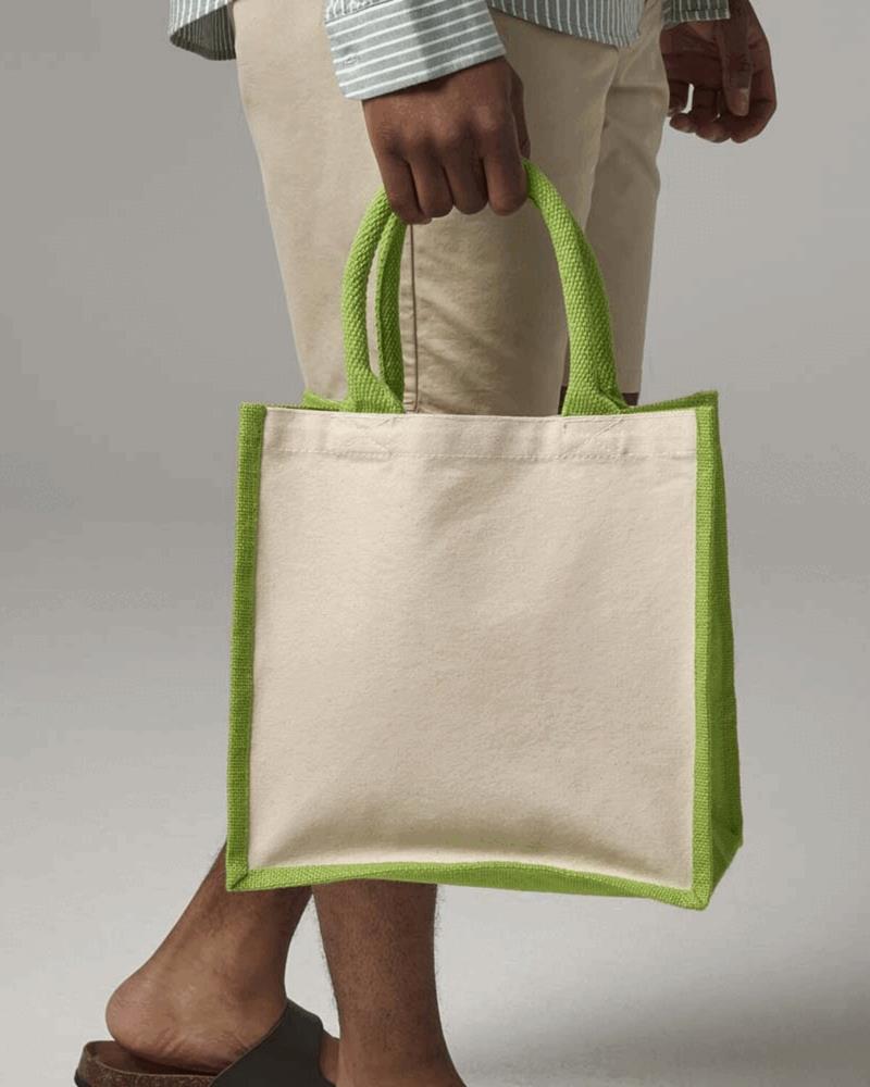W421M - PRINTERS MIDI JUTE TOTE